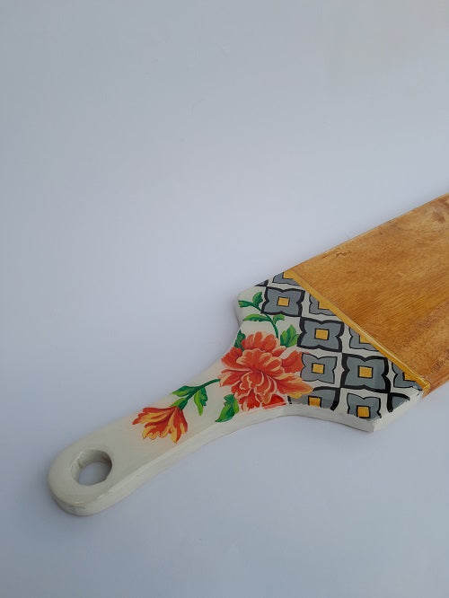 Naqashi Serving Board - Hibiscus jaali (S)