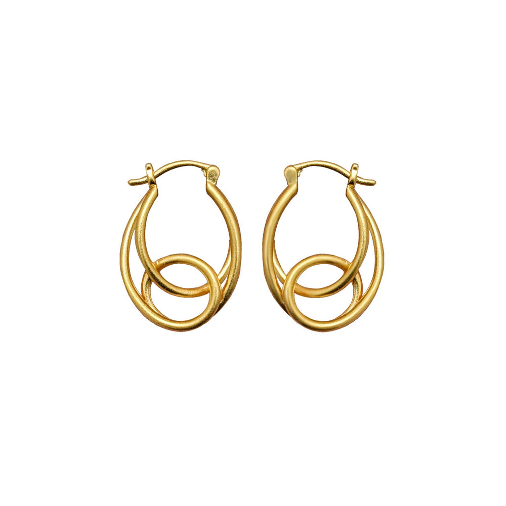 Transmigration Gold Plated Earrings