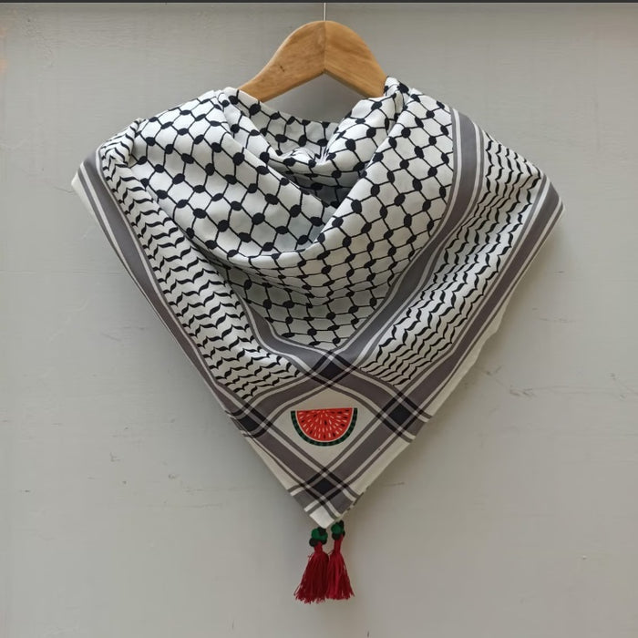 Keffiyeh with watermelon