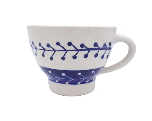 Over Sized Mug - Blue and White Floral