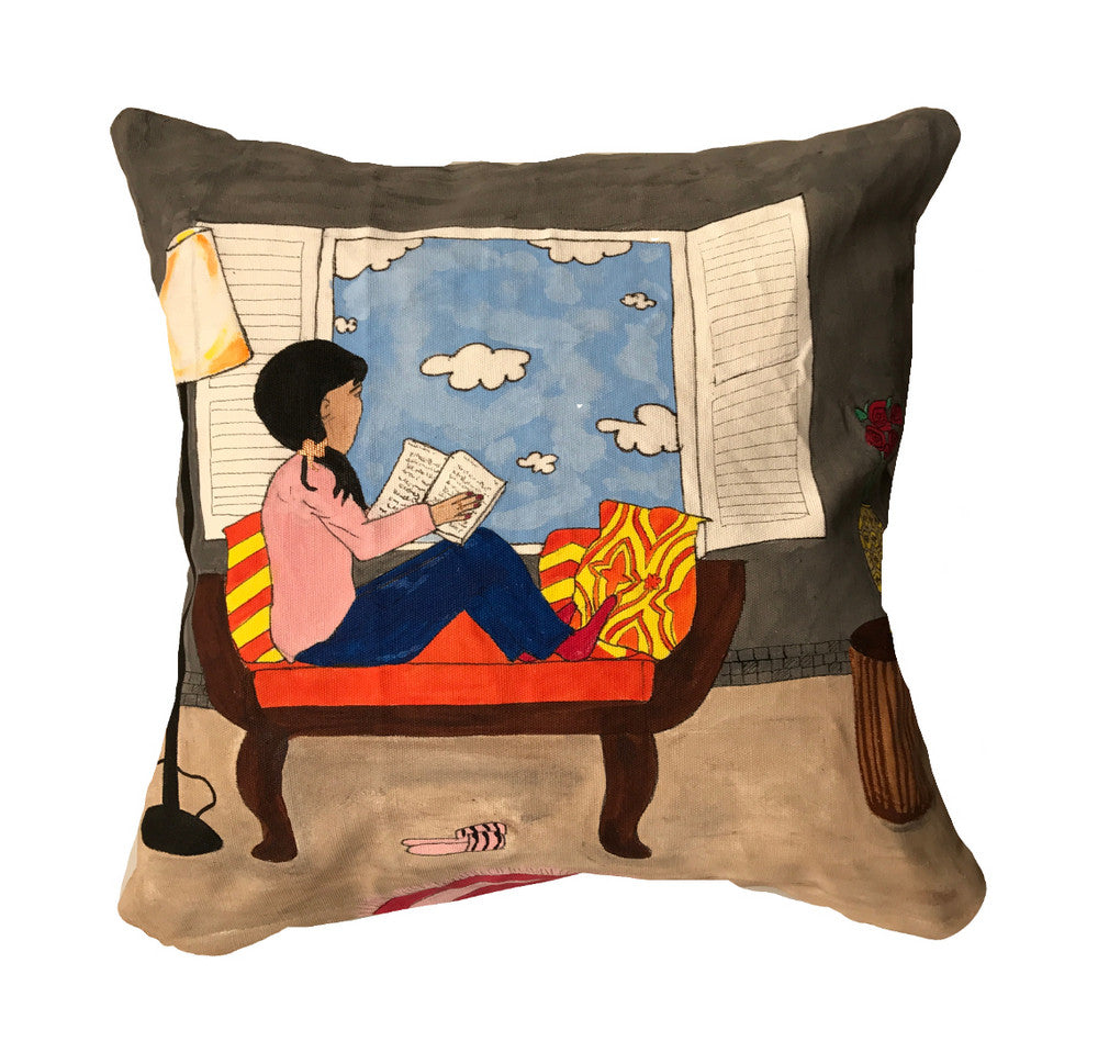 ‘Reading by the window’ Cushion